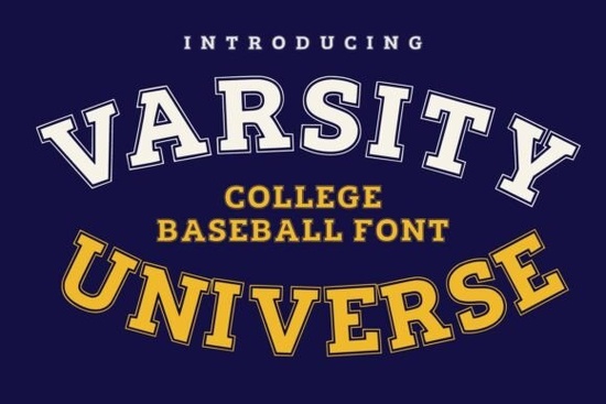 Varsity Universe Font